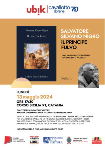 Presentazione de Il principe Fulvo di Salvatore Silvano Nigro Sellerio con saggio introduttivo di Francesco Piccolo.